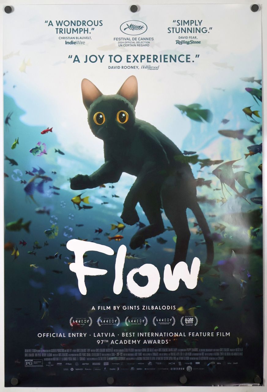 Flow (2024) original theatrical movie poster - Final