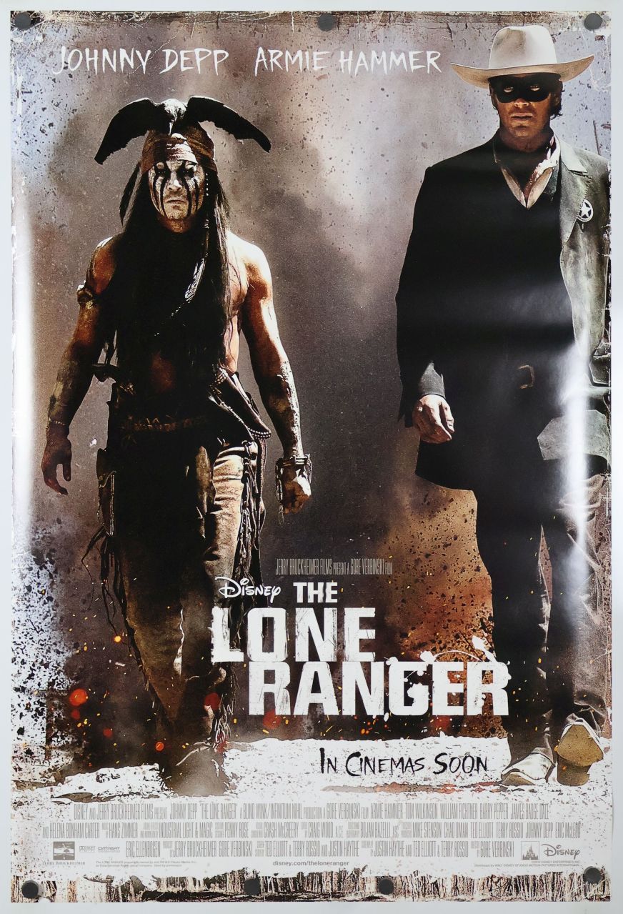 The Lone Ranger (2013) original theatrical movie poster - International Final