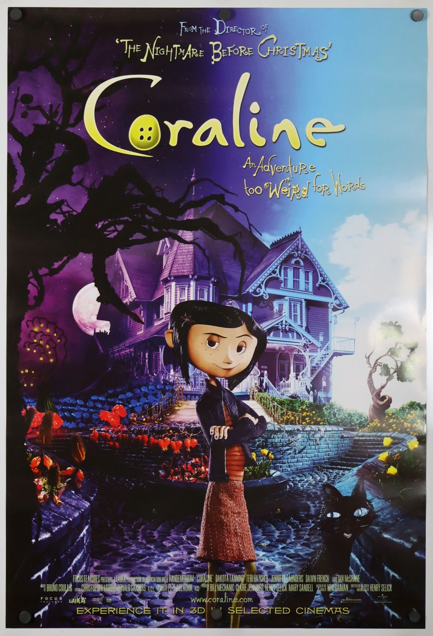 Coraline (2009) original theatrical movie poster - International Final