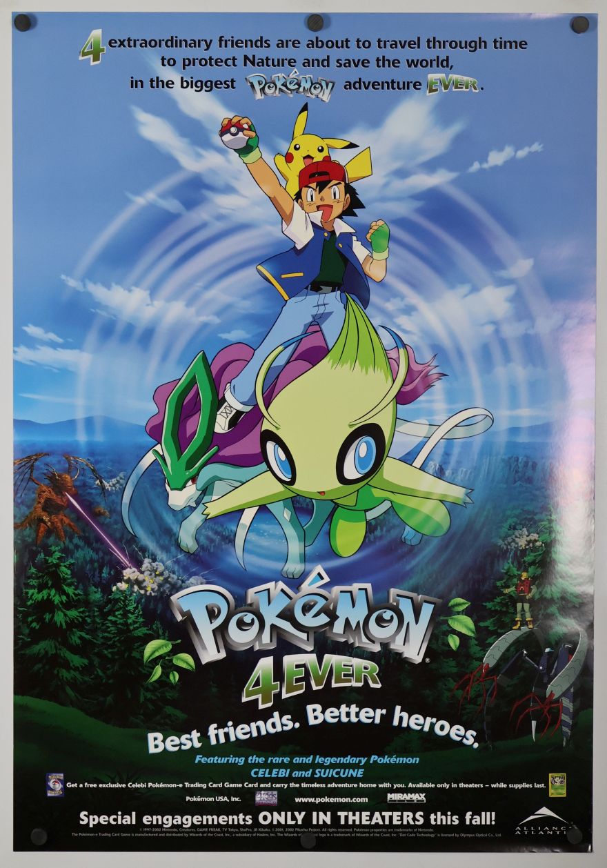 Pokemon 4Ever: Celebi - Voice of the Forest (2002) original theatrical movie poster - Final