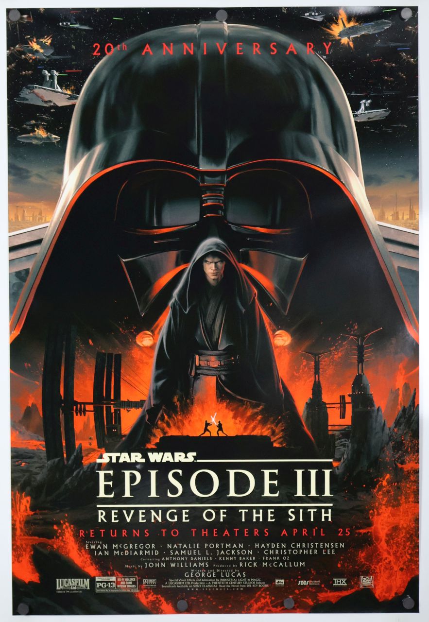 Star Wars: Episode III - Revenge of the Sith (2025) original theatrical movie poster - Re-Release