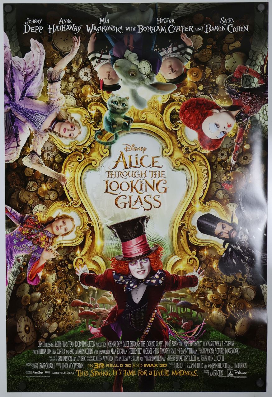 Alice Through the Looking Glass (2016) original theatrical movie poster - International Final