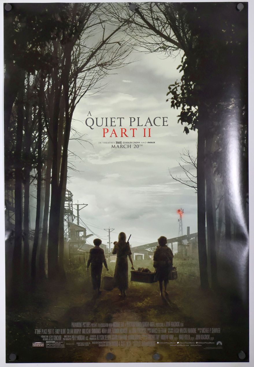 A Quiet Place 2 (2021) original theatrical movie poster - Final