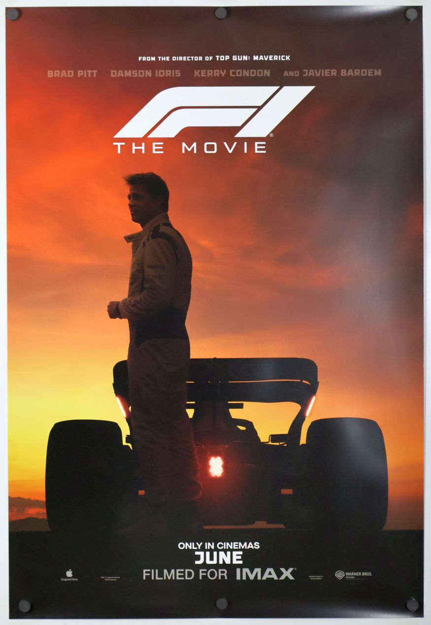 F1 (2025) original theatrical movie poster - International Advance B