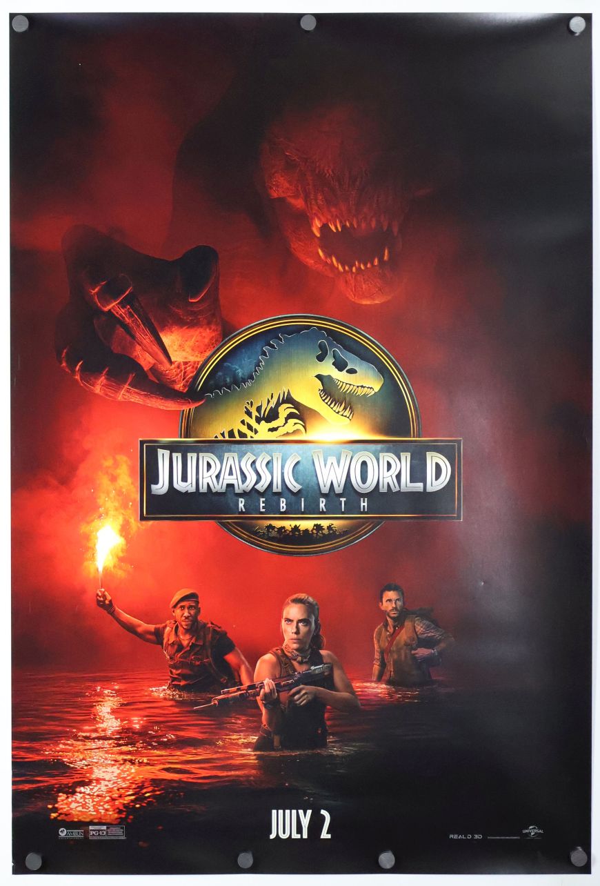 Jurassic World Rebirth (2025) original theatrical movie poster - Style C