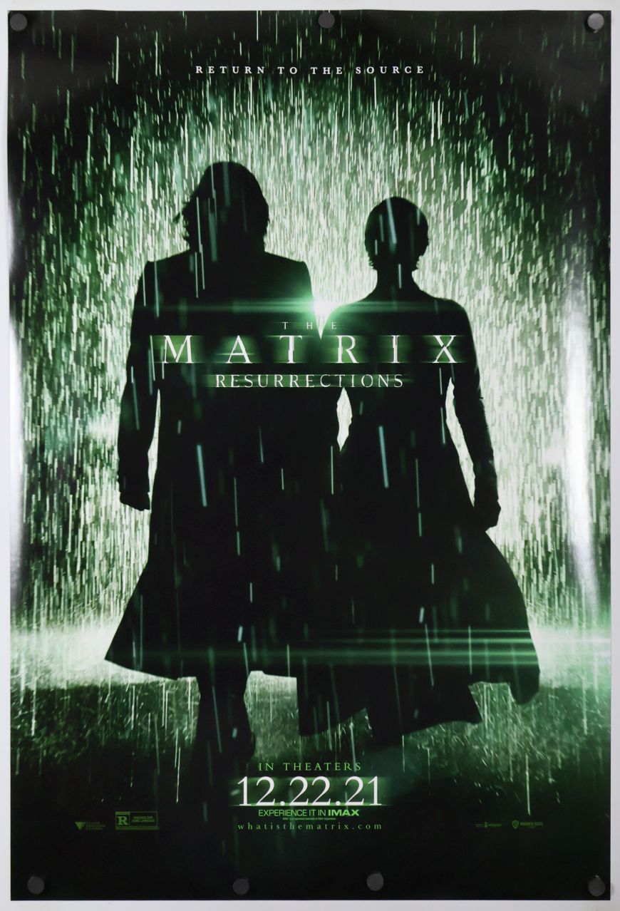 The Matrix 4 (2021) original theatrical movie poster - Advance Style C