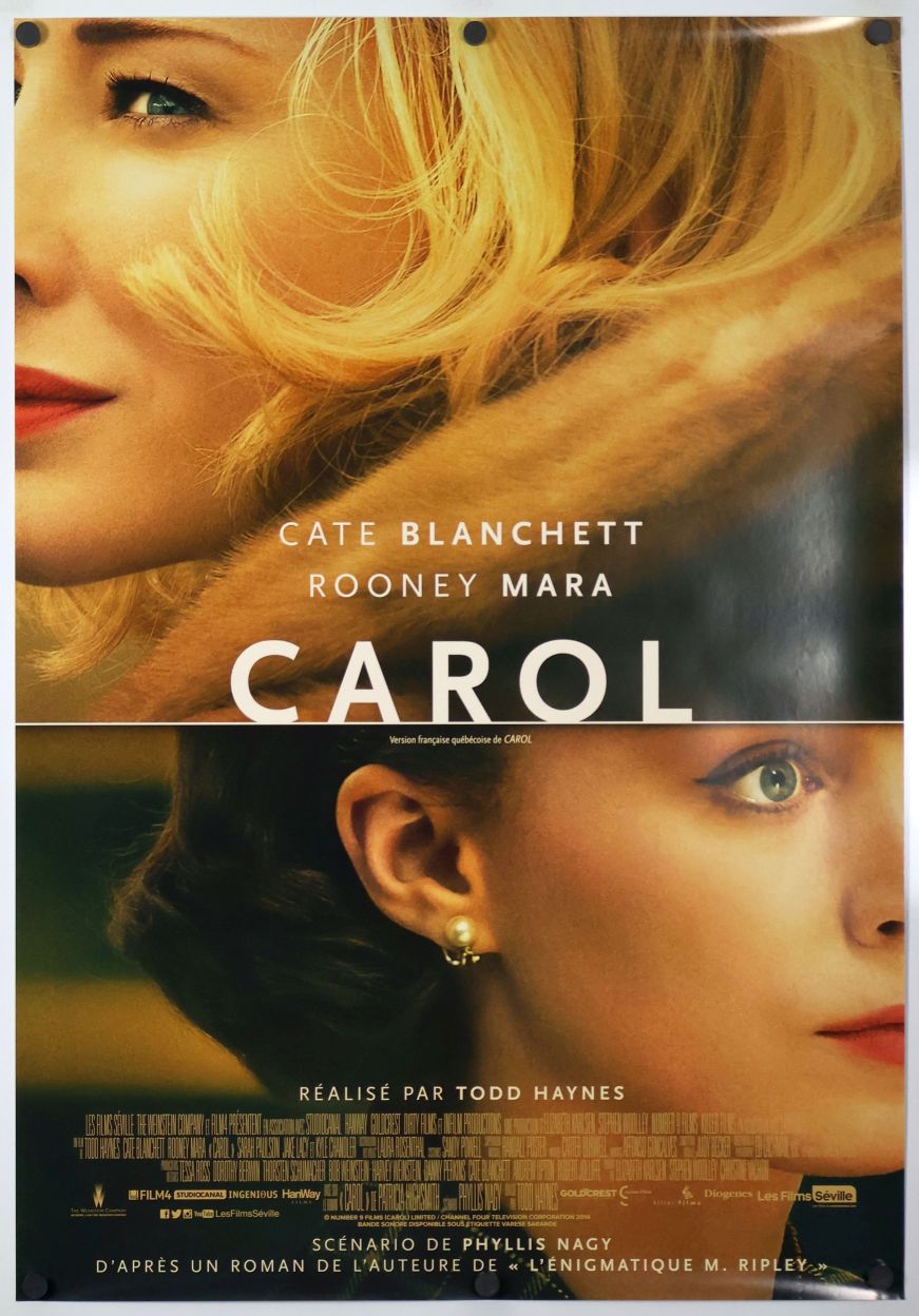 Carol (2015) original theatrical movie poster - Final - French Language