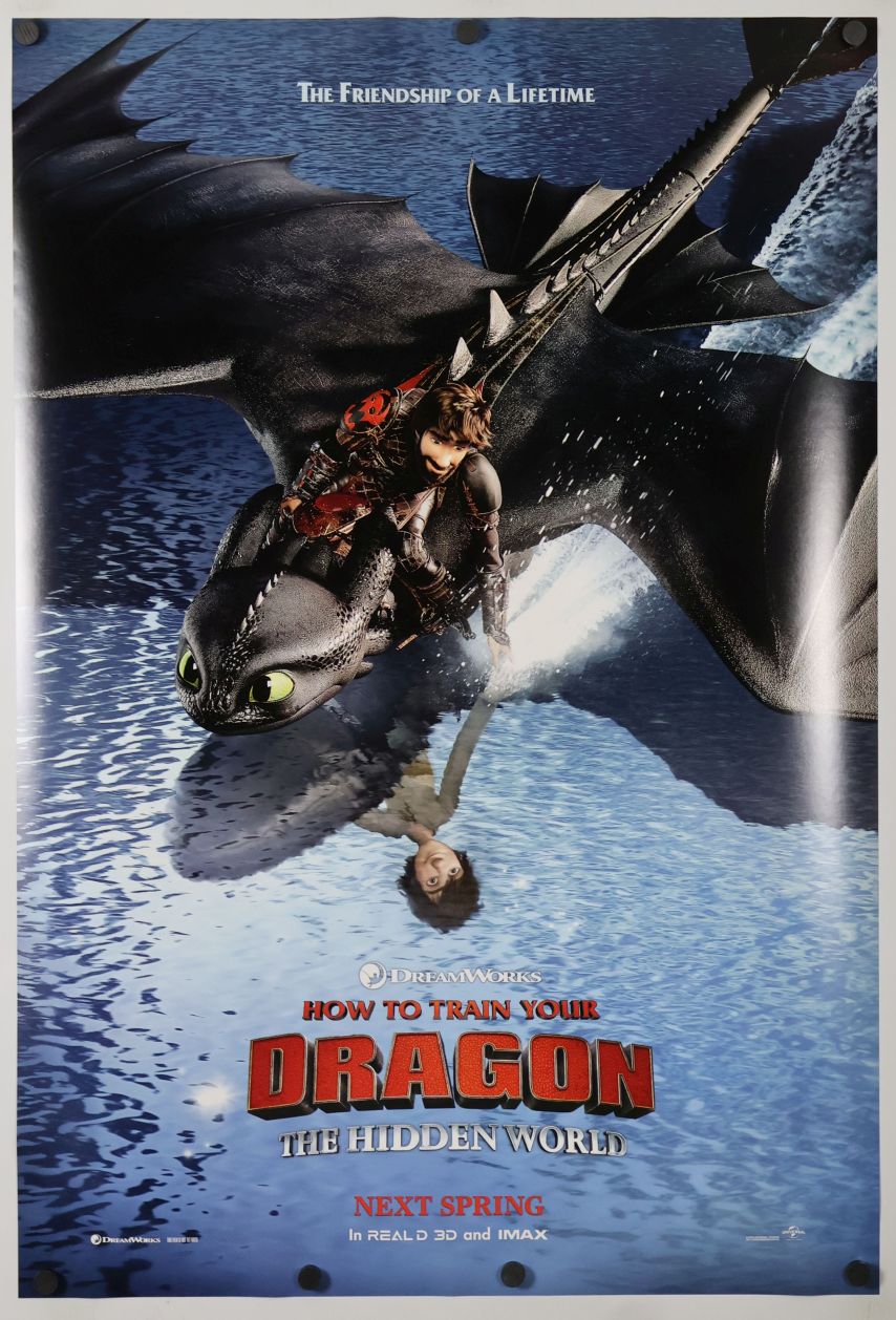 How to Train Your Dragon 3 (2019) original theatrical movie poster - International Advance B