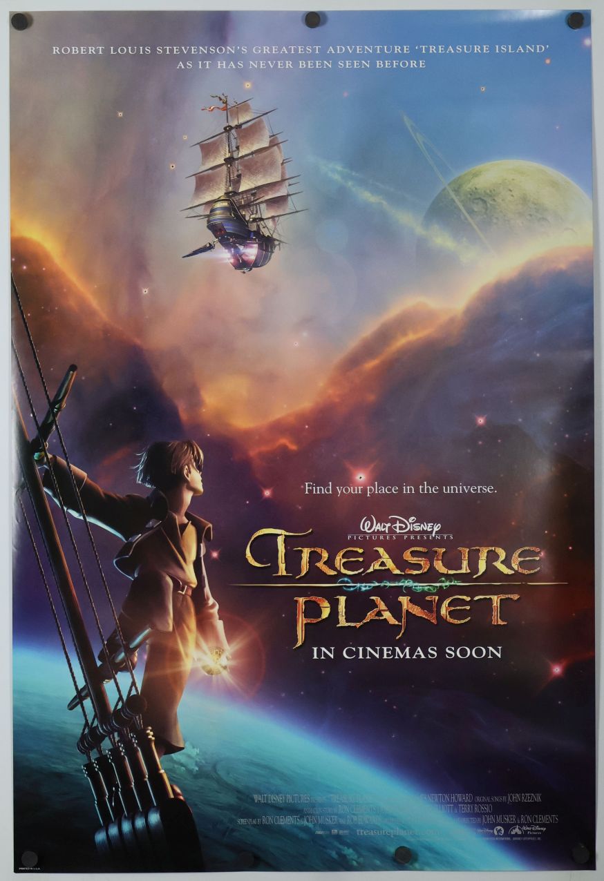 Treasure Planet (2002) original theatrical movie poster - International Advance B