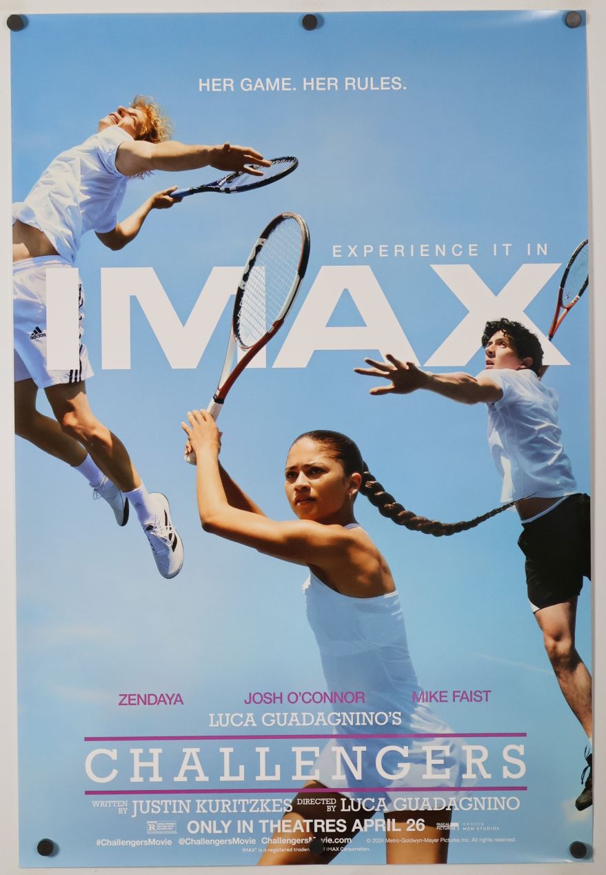 Challengers (2024) original theatrical movie poster - Imax