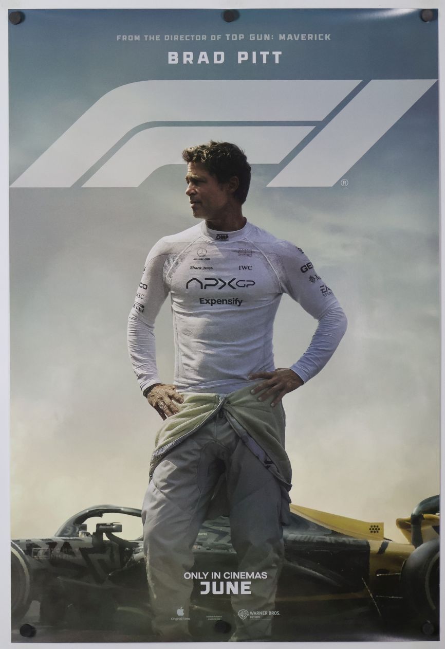 F1 (2025) original theatrical movie poster - International Advance
