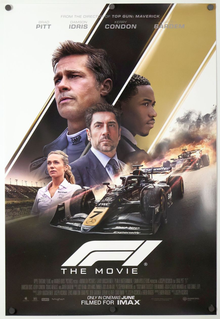 F1 (2025) original theatrical movie poster - International Final B