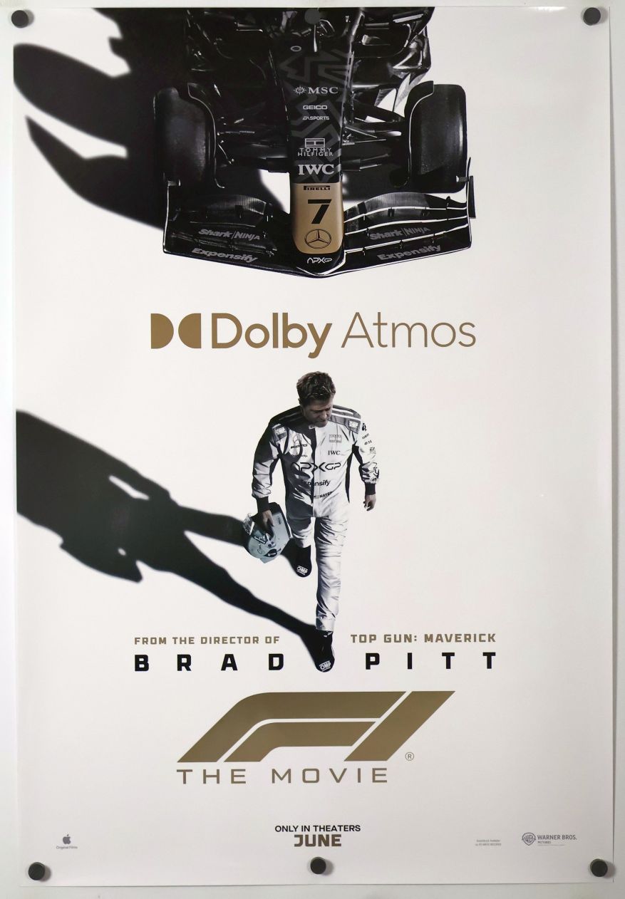 F1 (2025) original theatrical movie poster - Dolby
