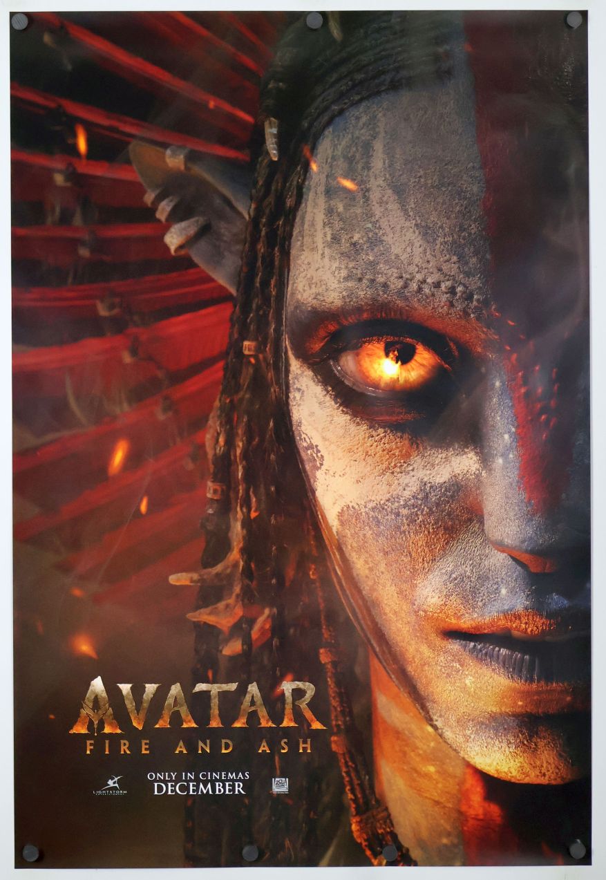 Avatar 3 (2025) original theatrical movie poster - International Advance