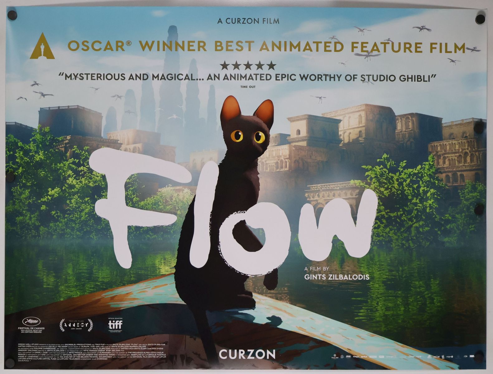 Flow (2025) original theatrical movie poster - Final