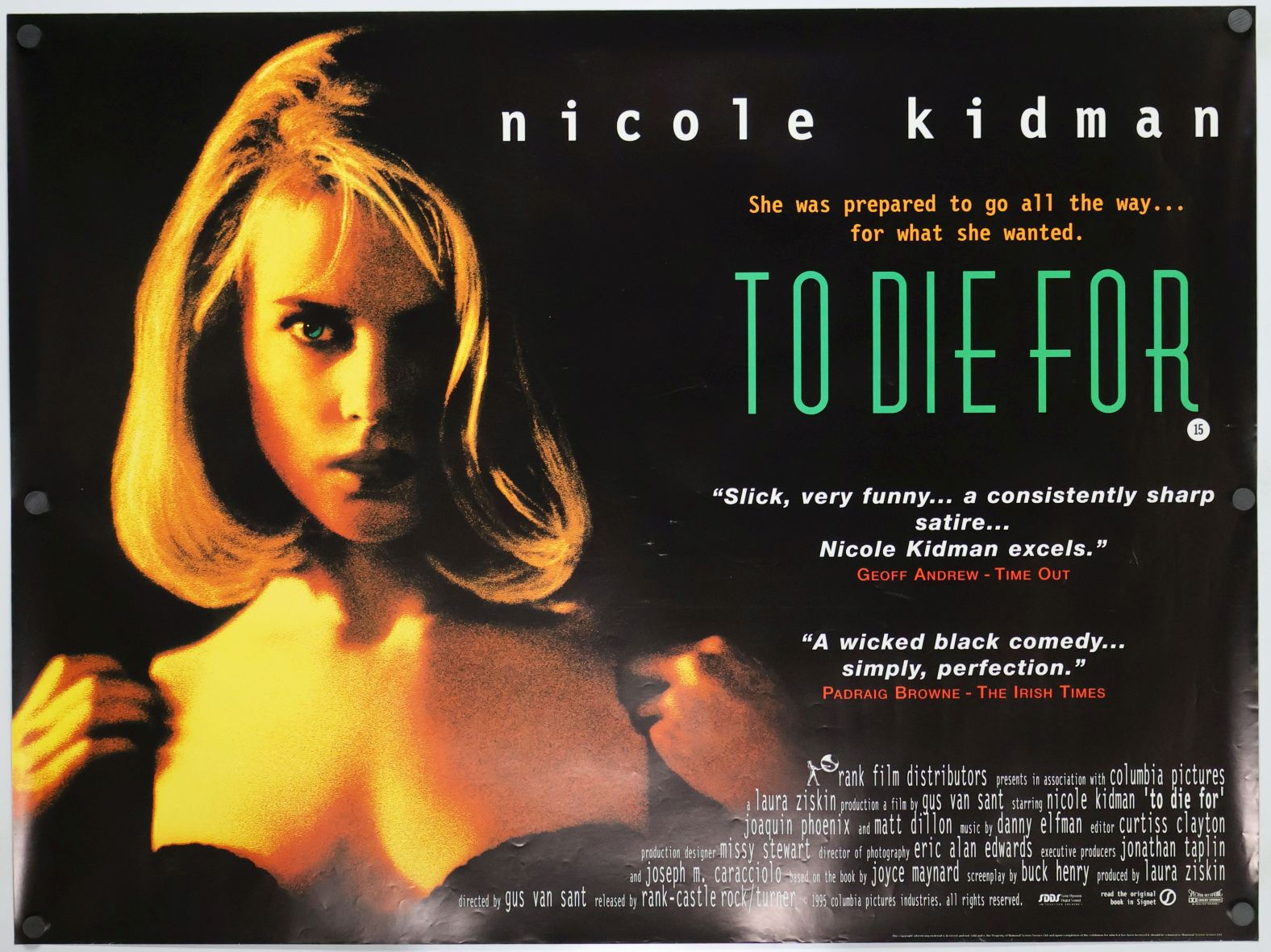 To Die For (1995) original theatrical movie poster - Final