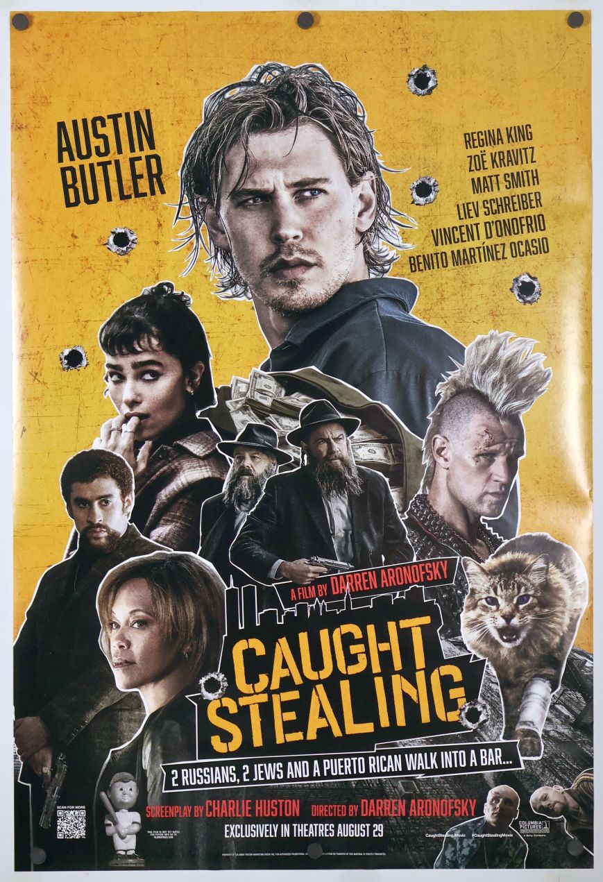 Caught Stealing (2025) original theatrical movie poster - Advance