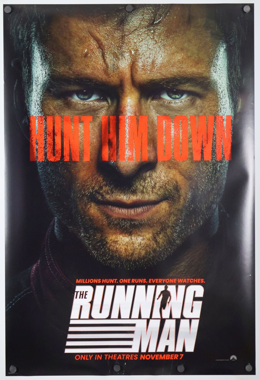 The Running Man (2025) original theatrical movie poster - Advance