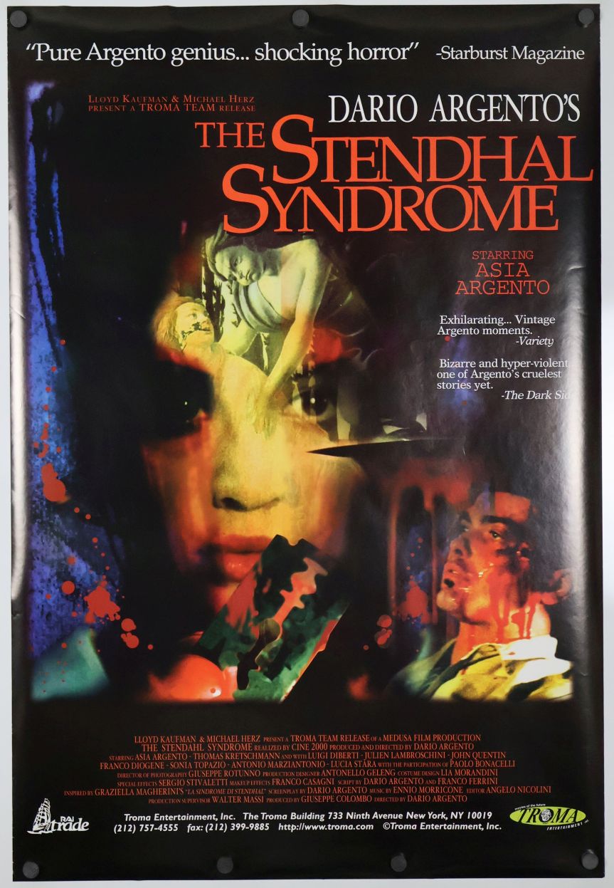 The Stendhal Syndrome (1996) original theatrical movie poster - Final