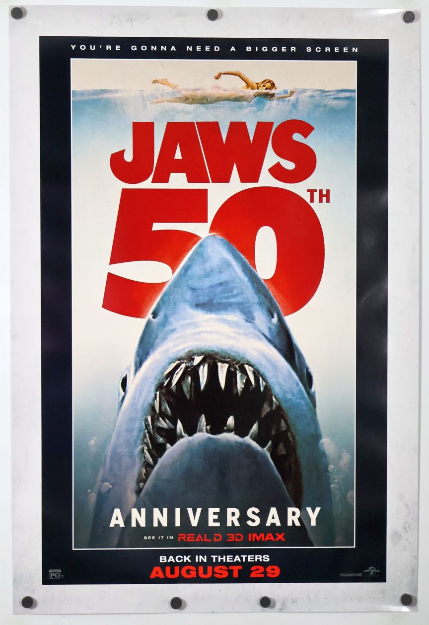 Jaws (2025) original theatrical movie poster - Re-Release