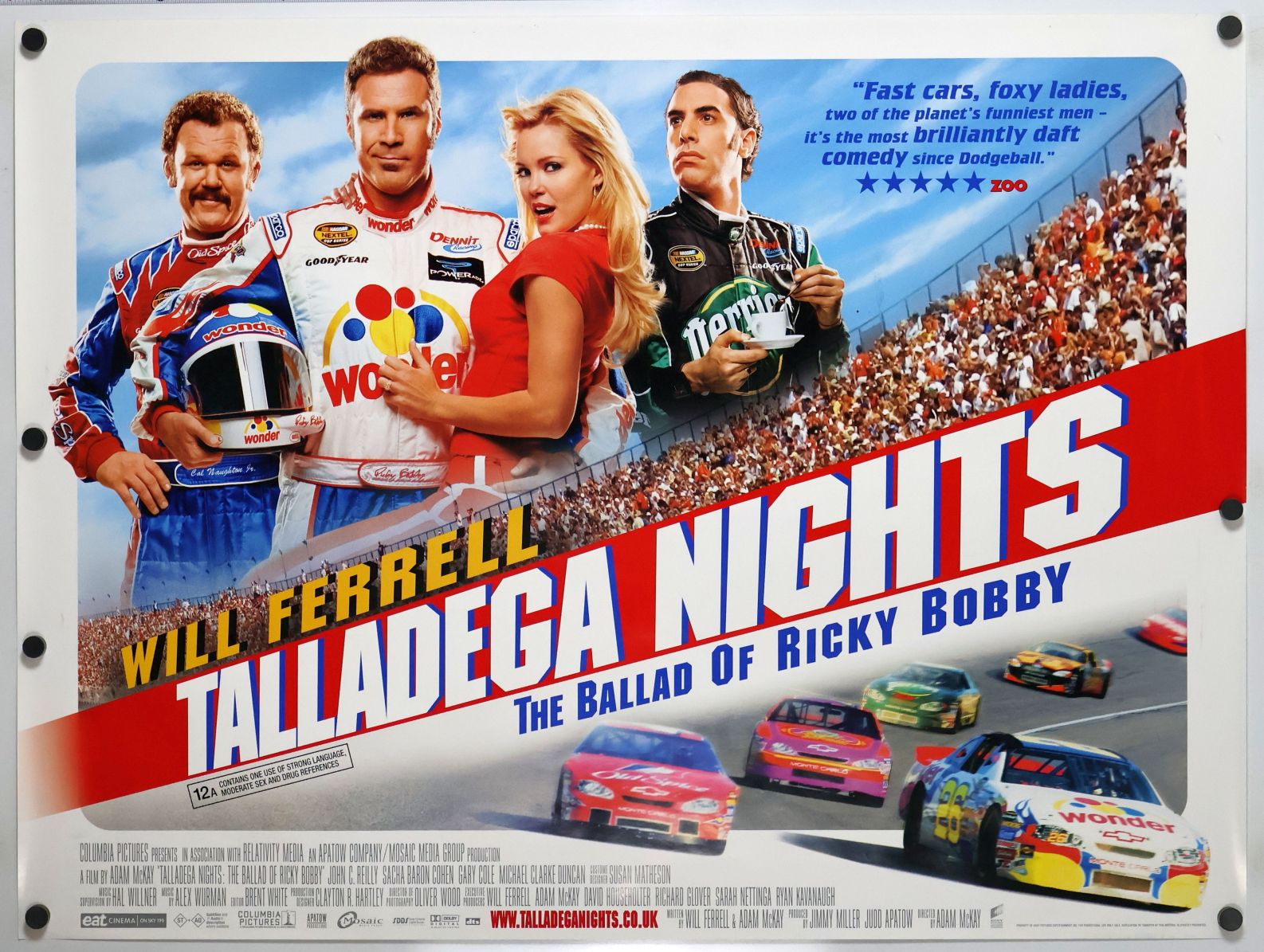 Talladega Nights: The Ballad of Ricky Bobby (2006) original theatrical movie poster - Final