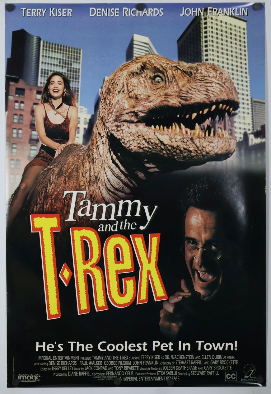 Tammy and the T-Rex (1994) original theatrical movie poster - Video
