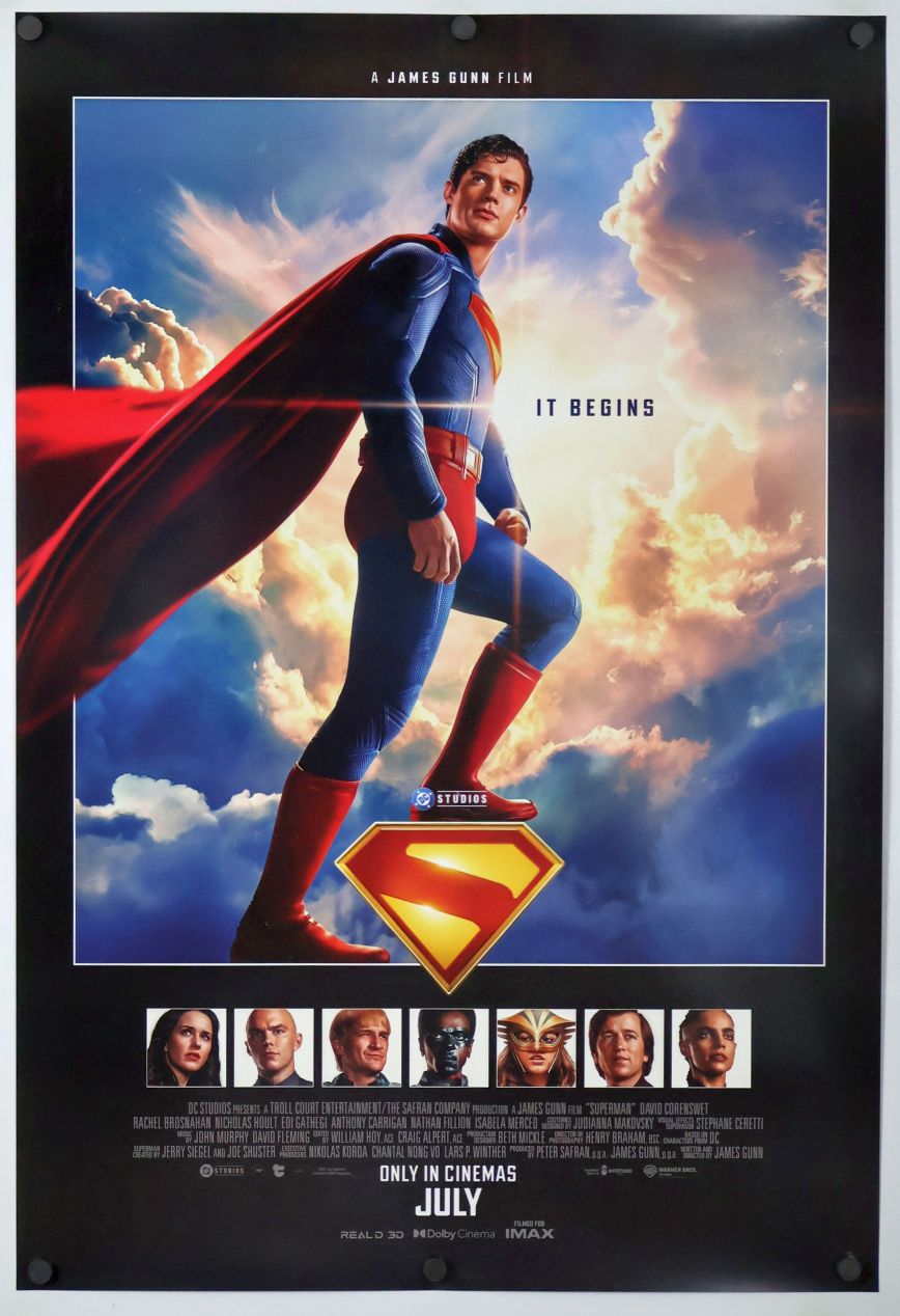 Superman: Legacy (2025) original theatrical movie poster - International Style F