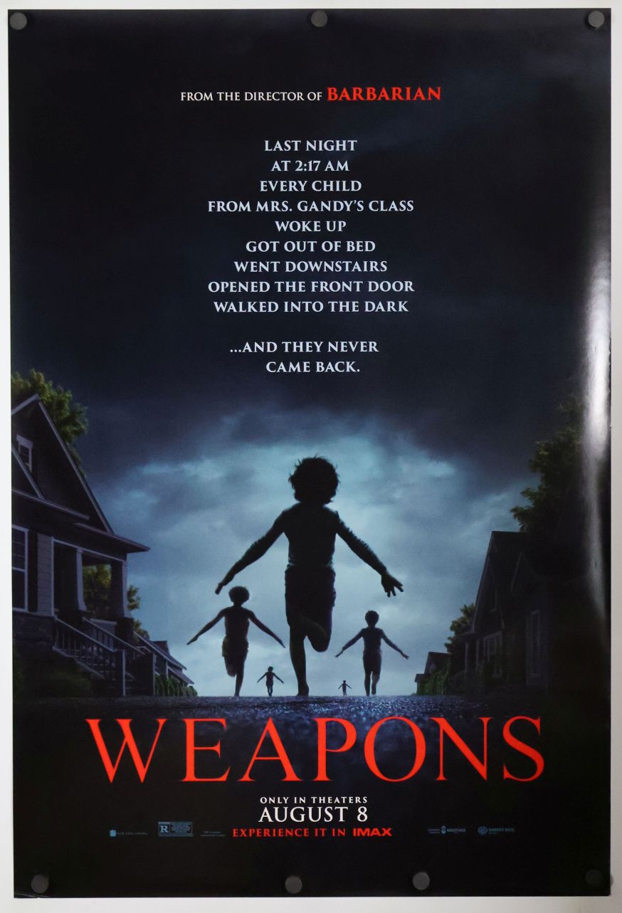Weapons (2025) original theatrical movie poster - Final
