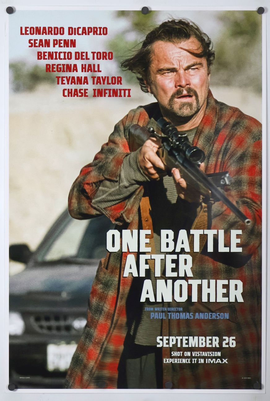 One Battle After Another (2025) original theatrical movie poster - Advance Style B