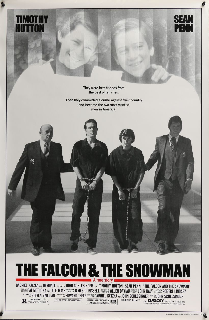 The Falcon and the Snowman (1985) original theatrical movie poster - Final