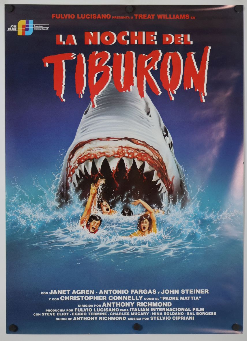 Night of the Sharks (1989) original theatrical movie poster - Final