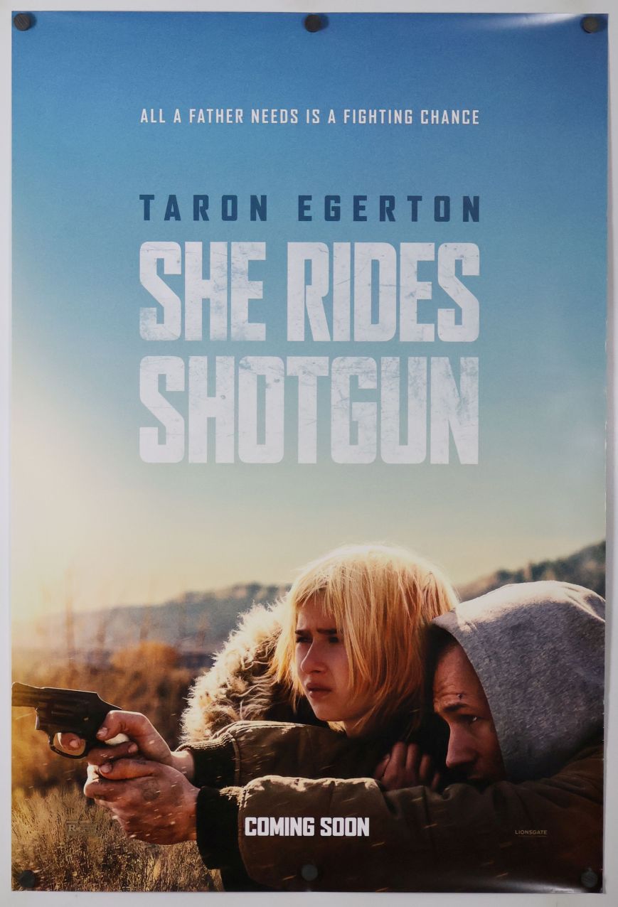She Rides Shotgun (2025) original theatrical movie poster - Advance
