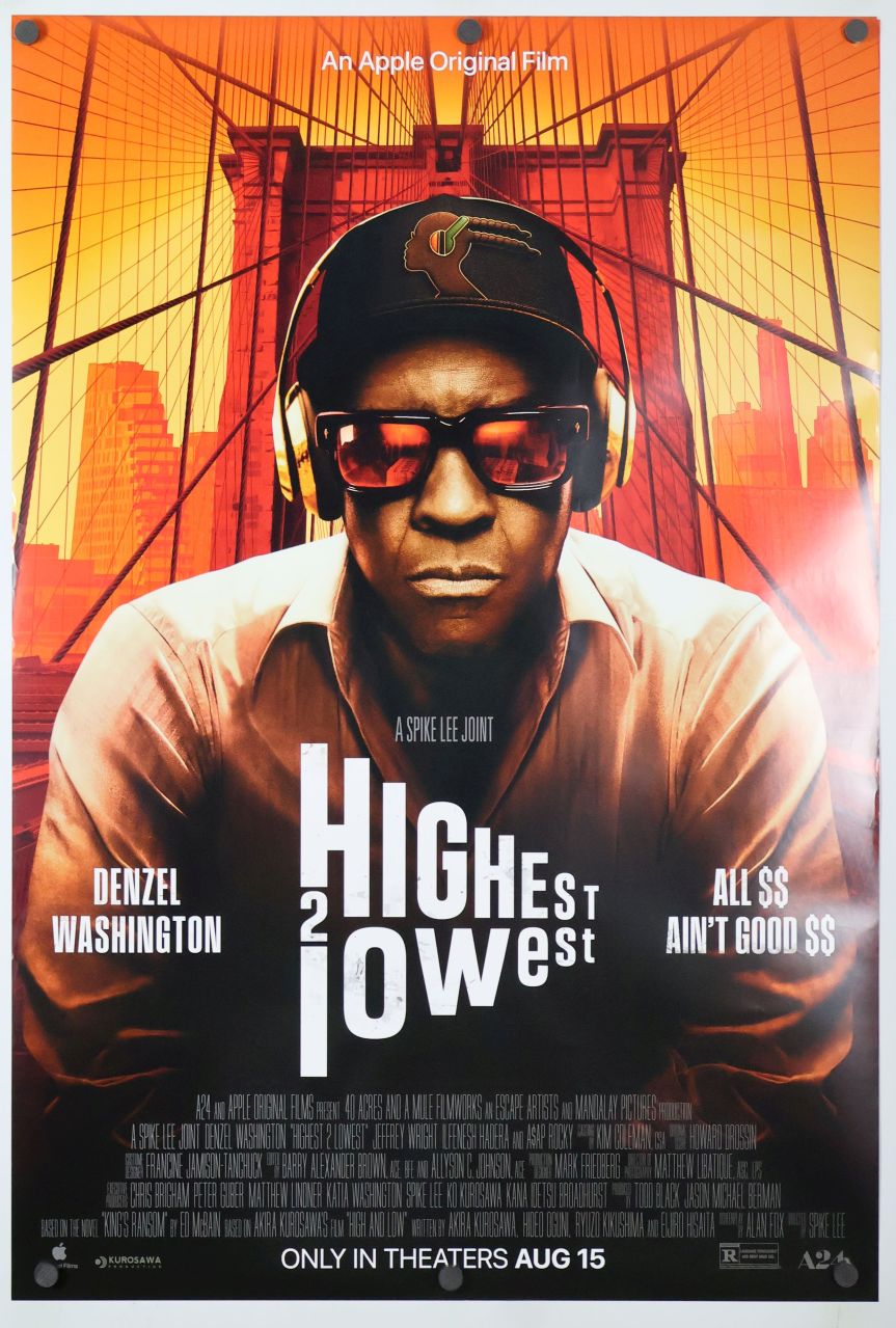 Highest 2 Lowest (2025) original theatrical movie poster - Final
