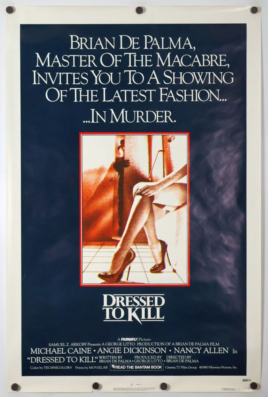 Dressed to Kill (1980) original theatrical movie poster - Final