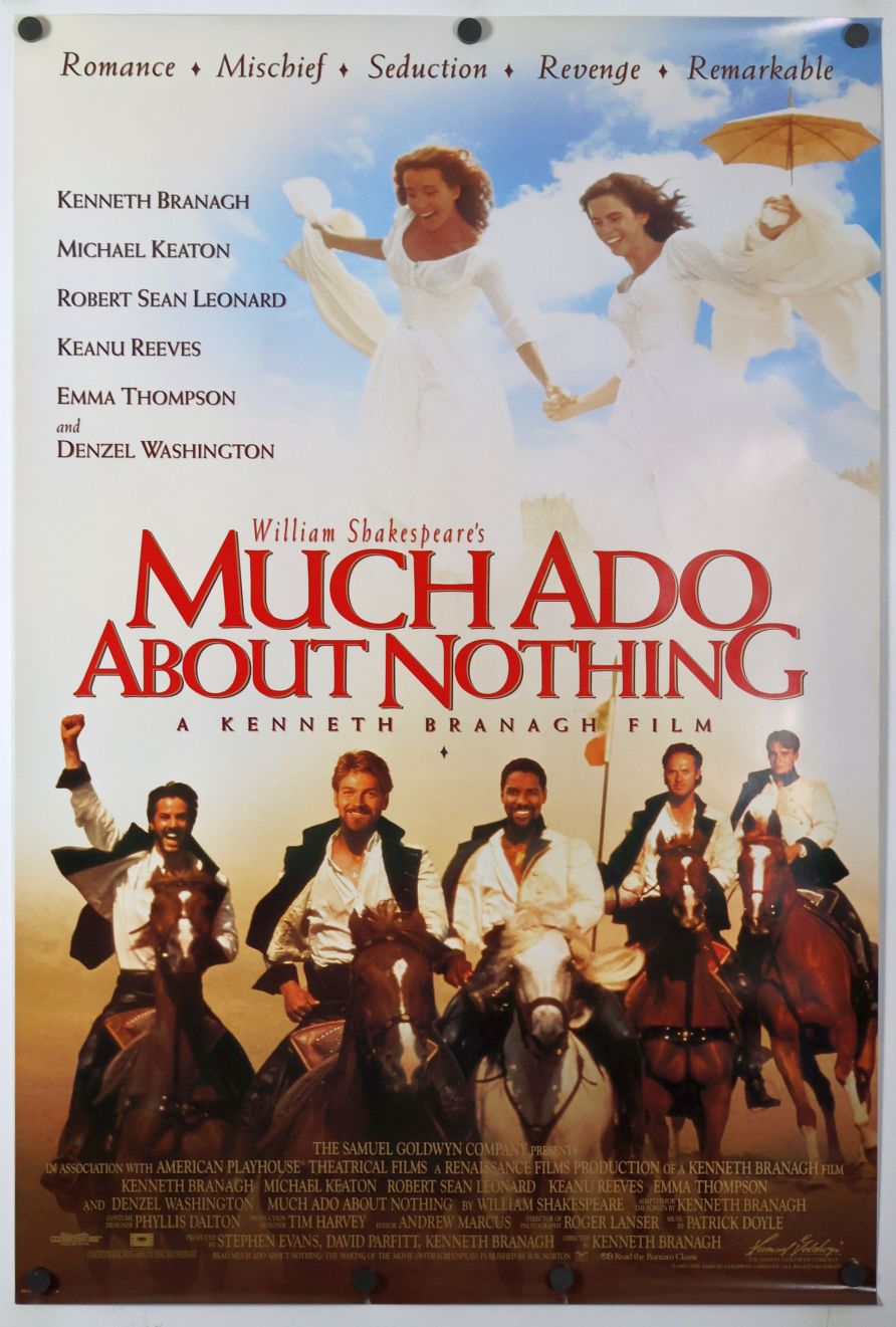 Much Ado About Nothing (1993) original theatrical movie poster - Style A