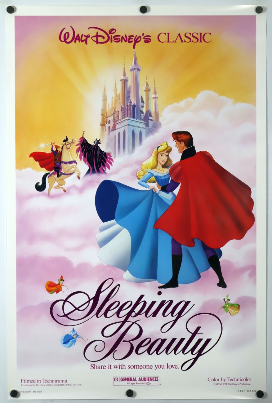 Sleeping Beauty (1986) original theatrical movie poster - Re-Release