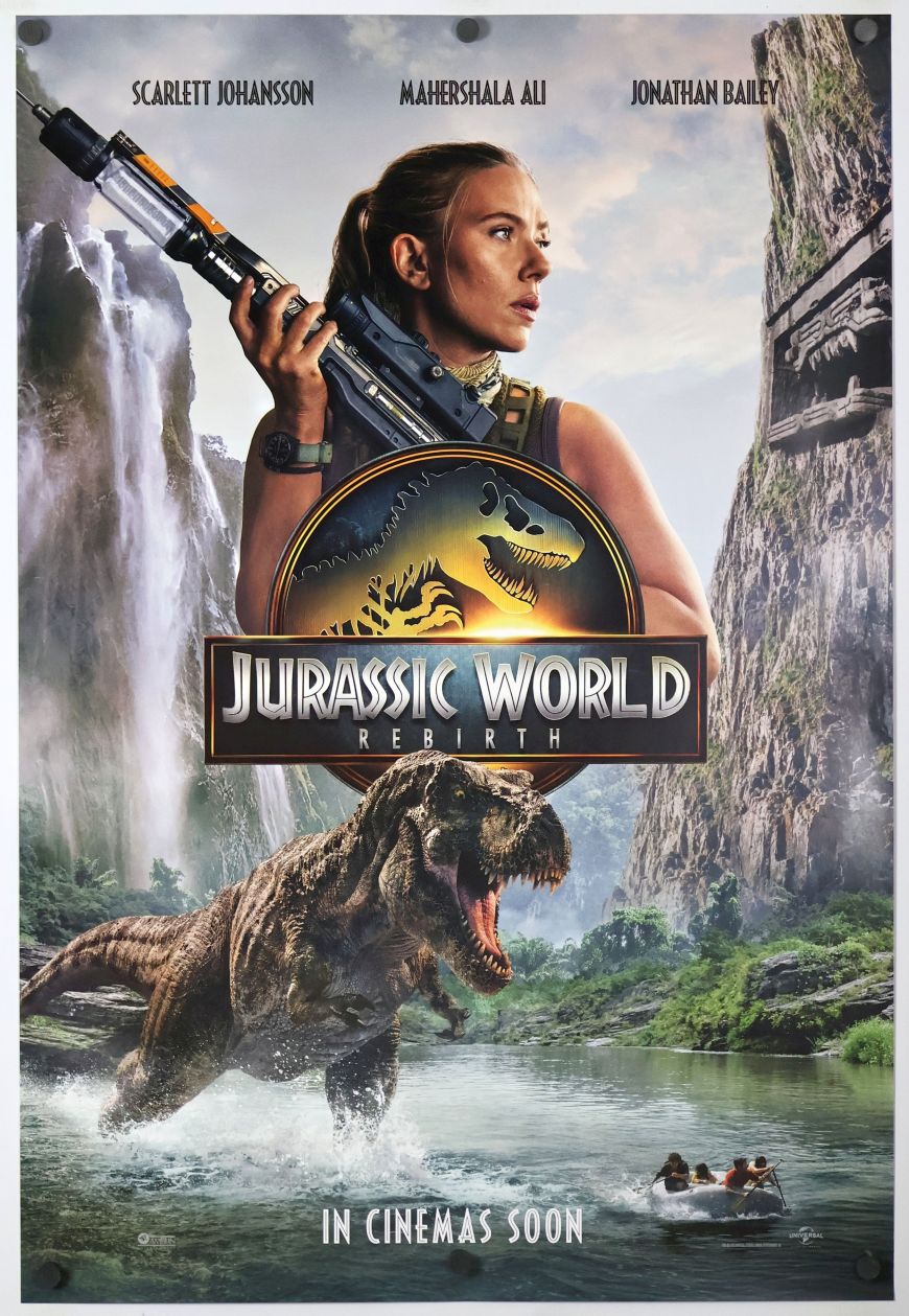 Jurassic World Rebirth (2025) original theatrical movie poster - International Style D