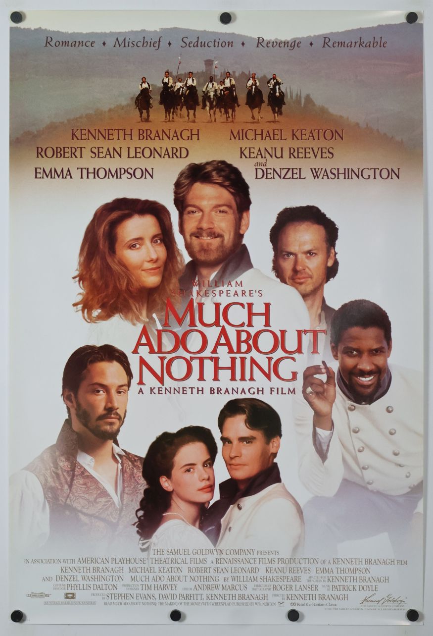 Much Ado About Nothing (1993) original theatrical movie poster - Style B