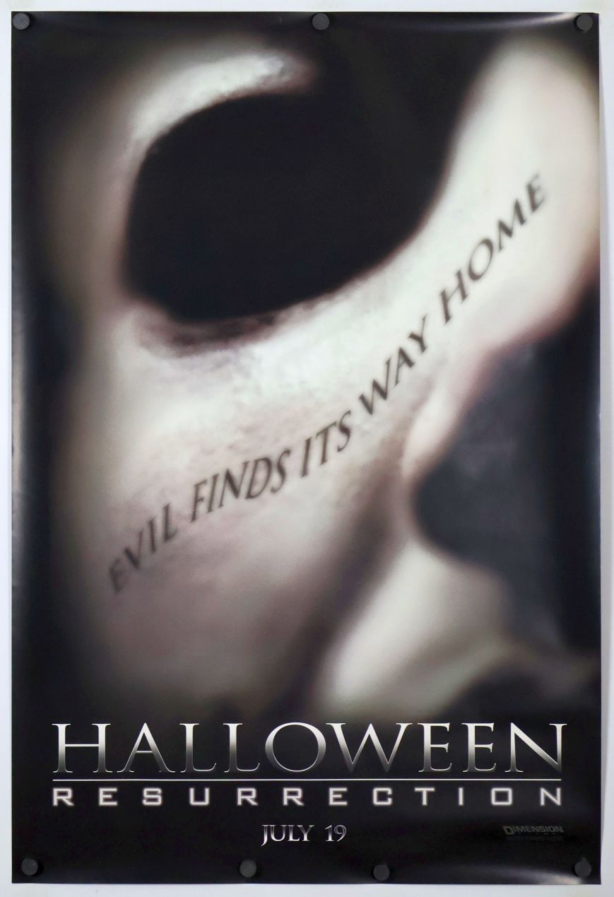 Halloween: Resurrection (2002) original theatrical movie poster - Advance