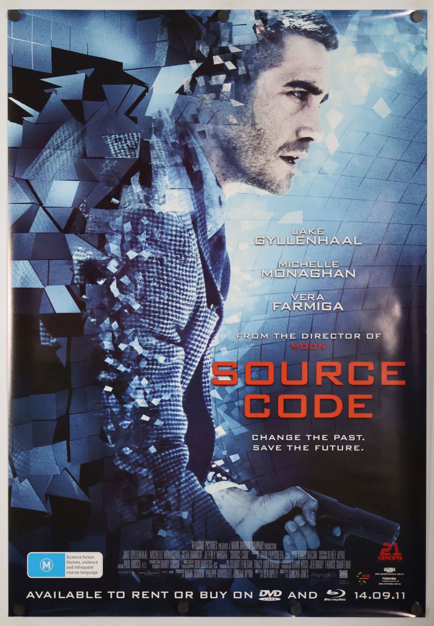 Source Code (2011) original theatrical movie poster - Video