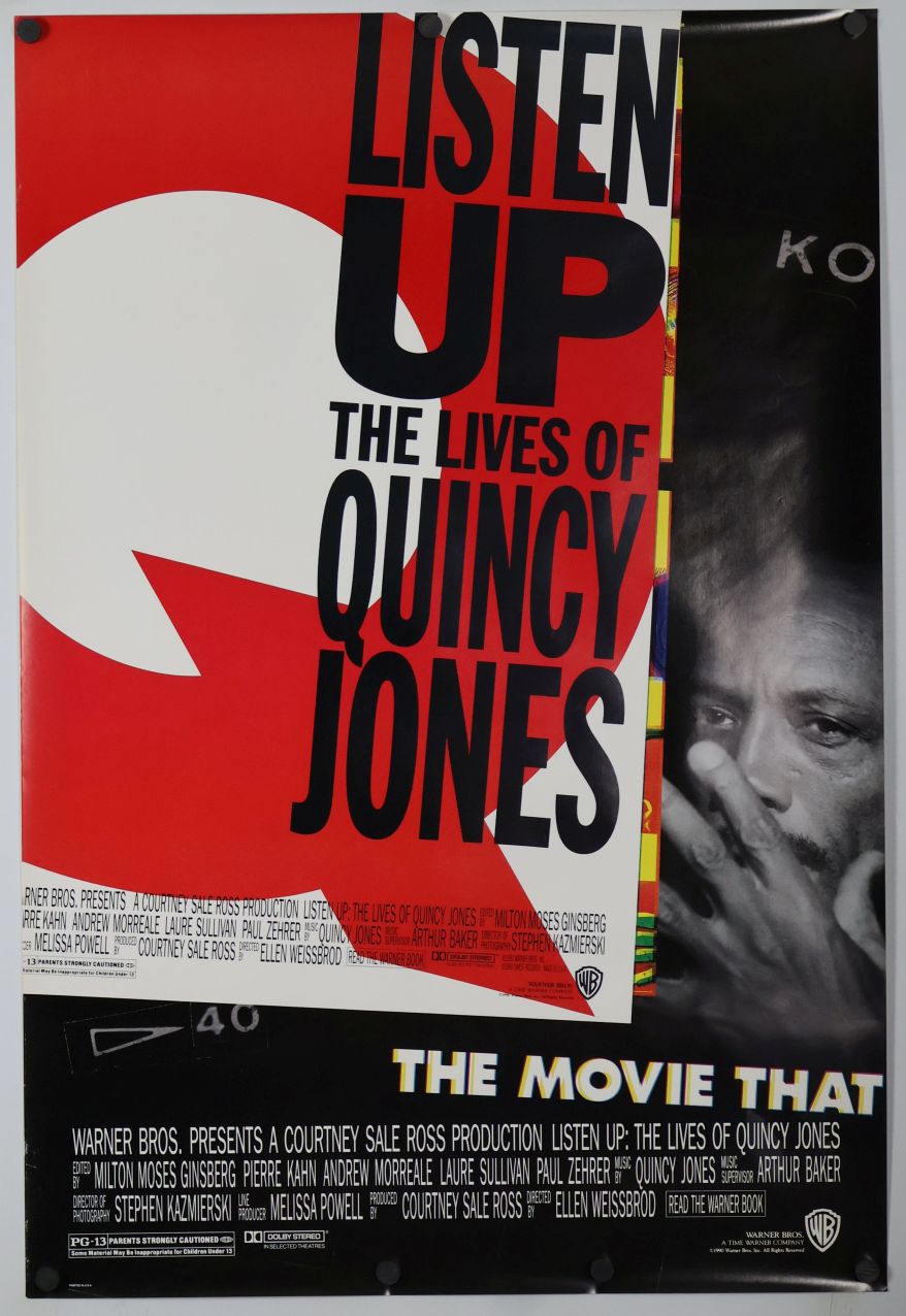 Listen Up: The Lives of Quincy Jones (1990) original theatrical movie poster - Final