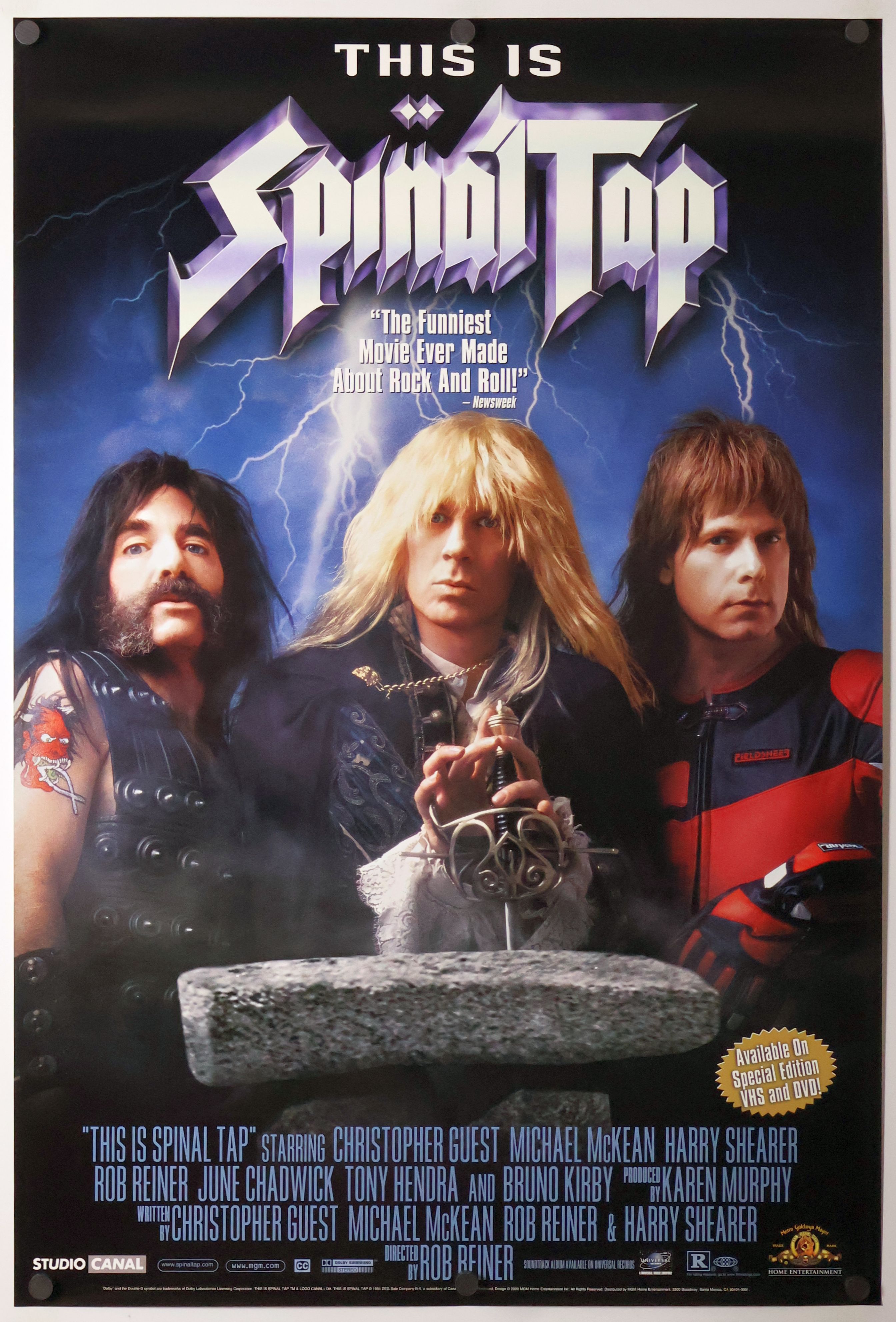 This Is Spinal Tap (2000) original theatrical movie poster - Video