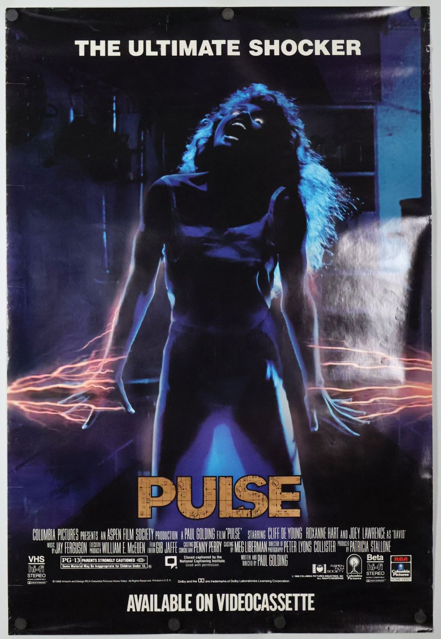 Pulse (1988) original theatrical movie poster - Video