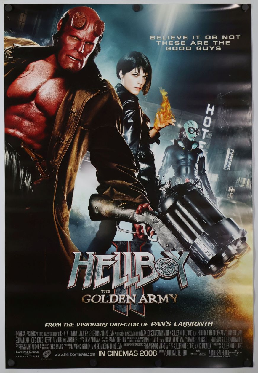 Hellboy II: The Golden Army (2008) original theatrical movie poster - International Final