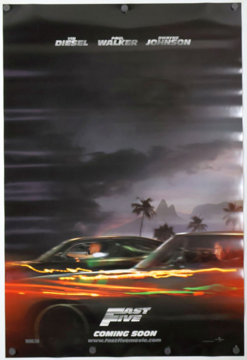 Fast Five (2011) original theatrical movie poster - International Advance