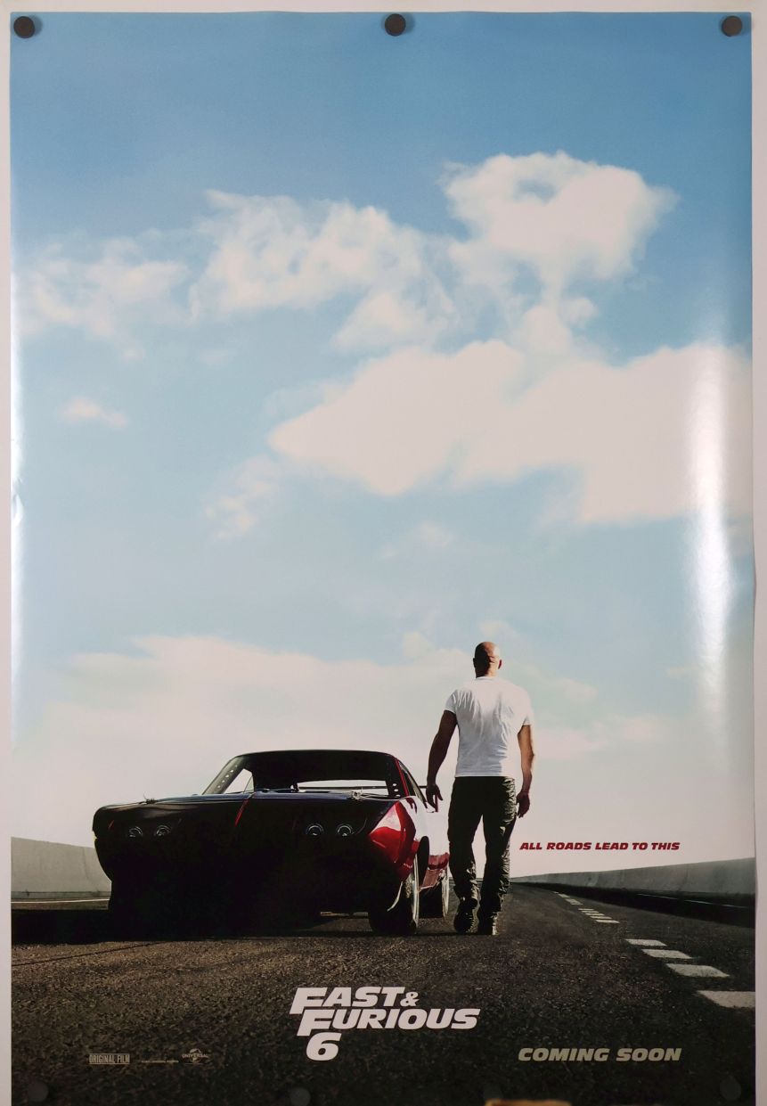 Fast & Furious 6 (2013) original theatrical movie poster - International Style B