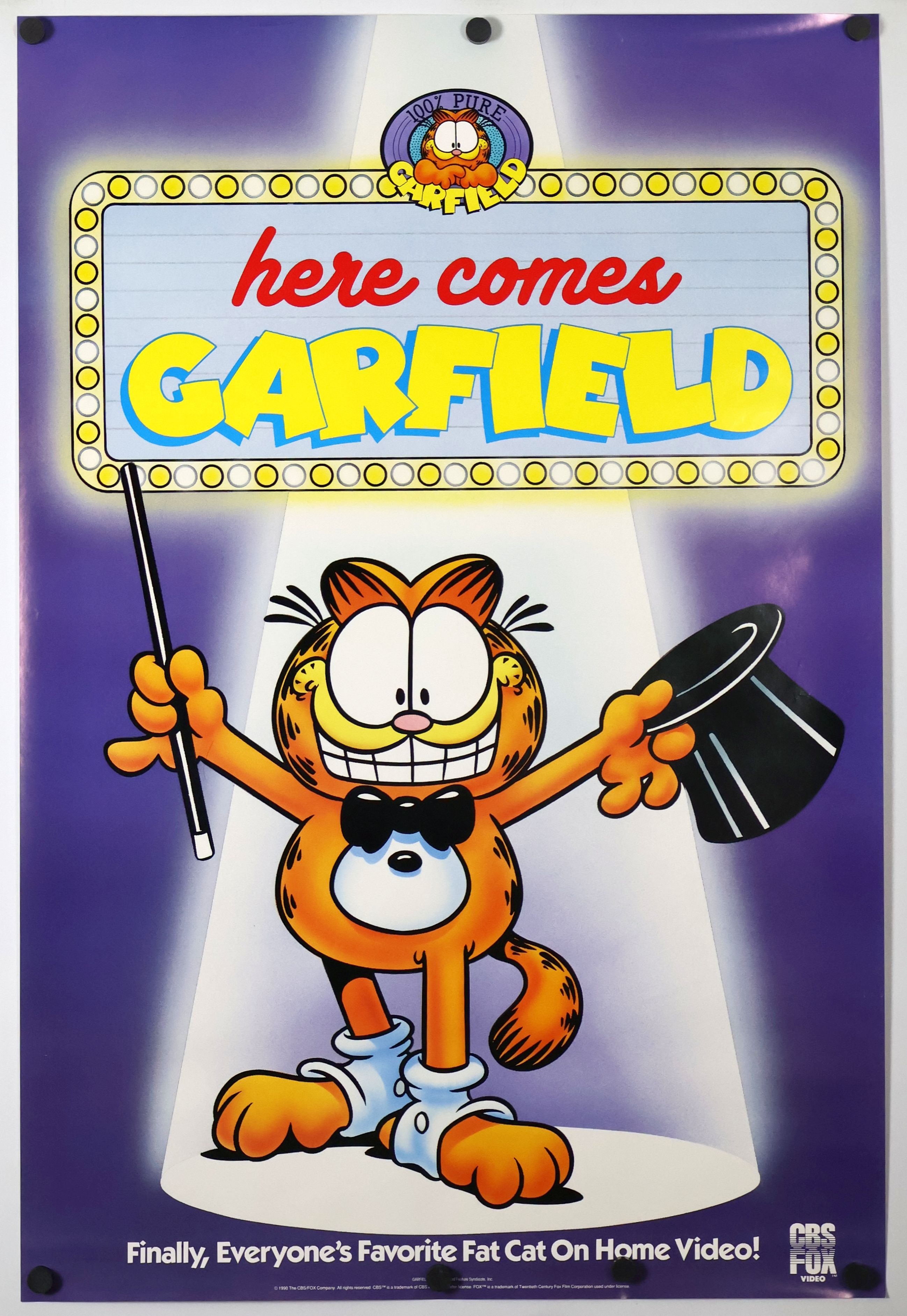 Here Comes Garfield (1990) original theatrical movie poster - Final