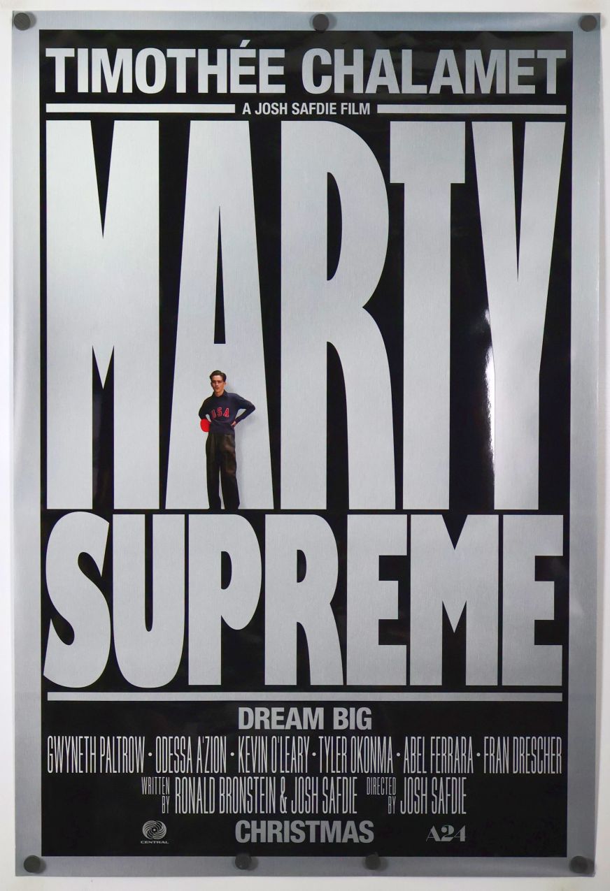 Marty Supreme (2025) original theatrical movie poster - Advance