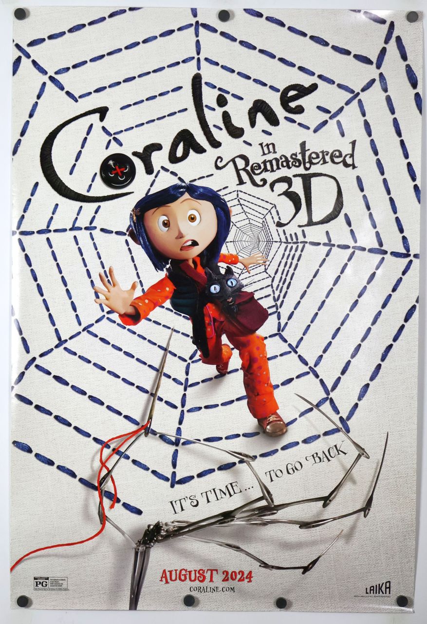 Coraline (2024) original theatrical movie poster - Re-Release