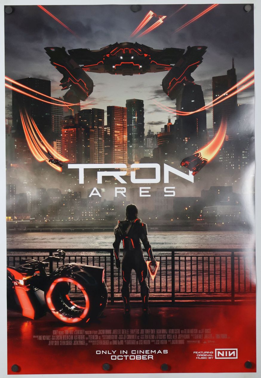 Tron: Ares (2025) original theatrical movie poster - International Final
